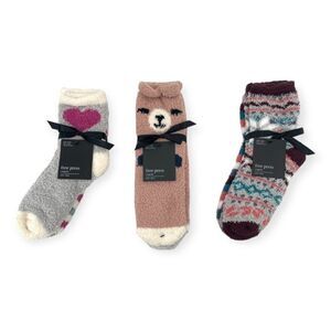 ~Free Press Women's Fuzzy Socks Bundle NWT OS